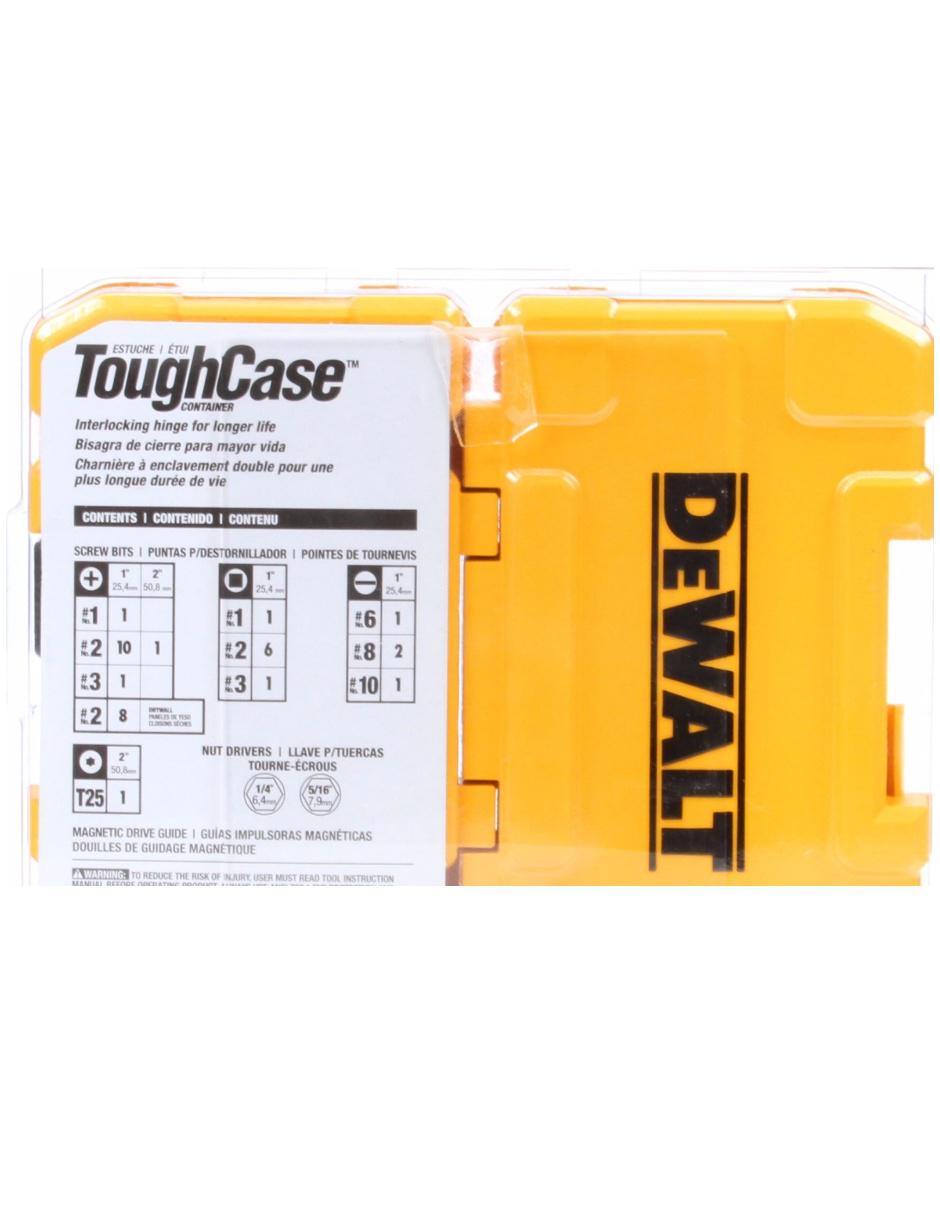 Juego de puntas para destornillador Dewalt DW2176-DWA