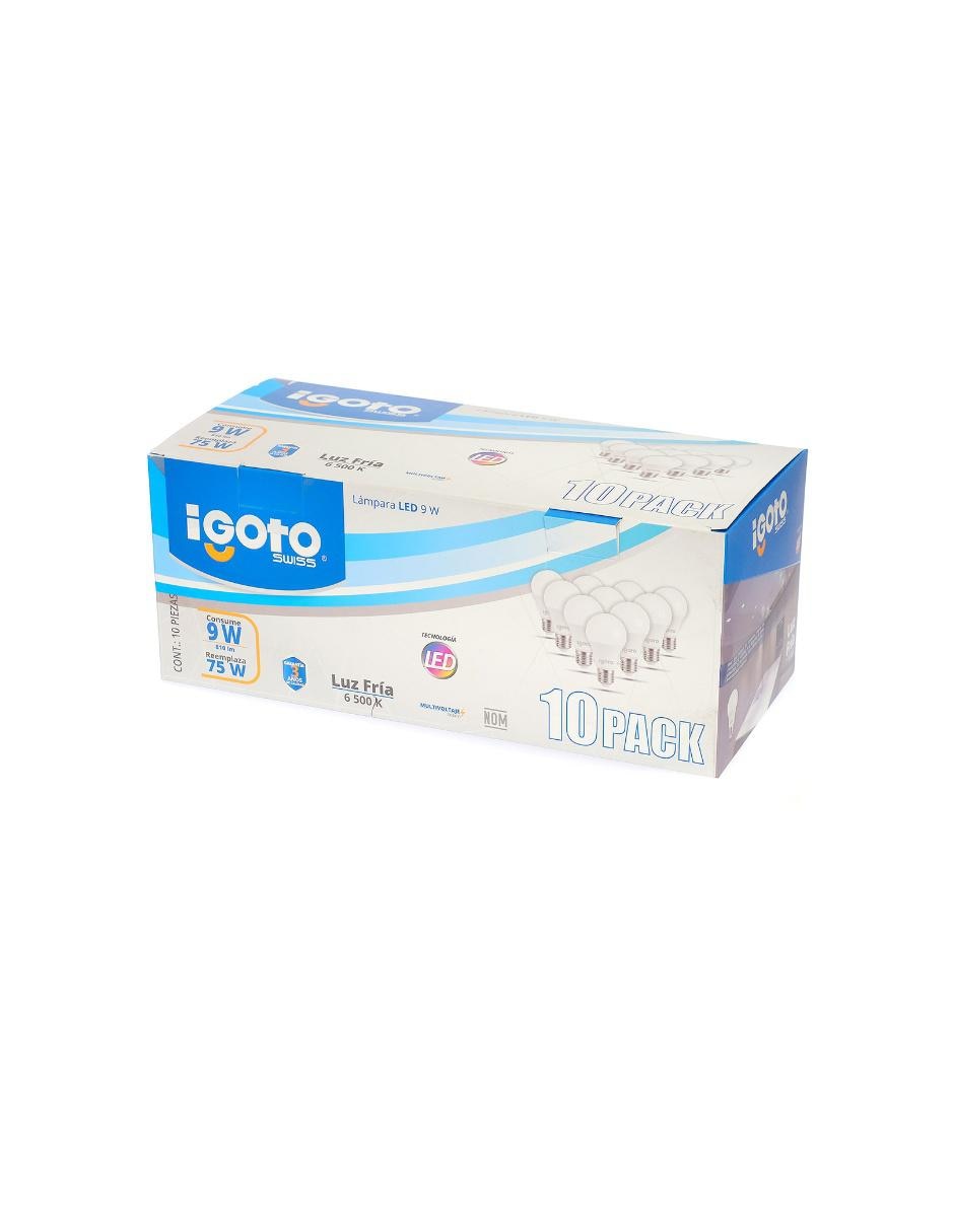 Set de focos LED 10 piezas iGOTO 9 Watts F10P10109 2