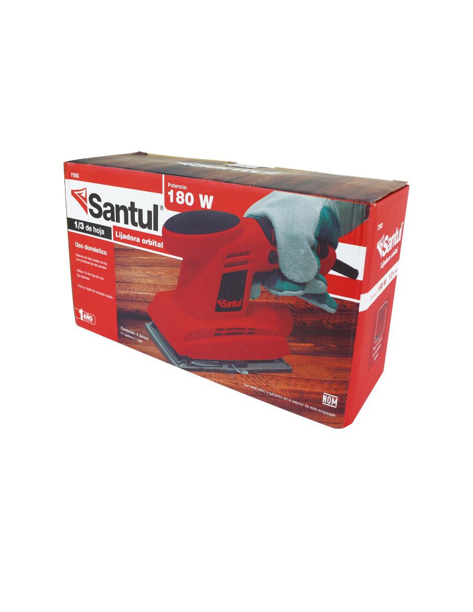 Lijadora orbital Santul 180 Watts 1/3 de hoja 7593
