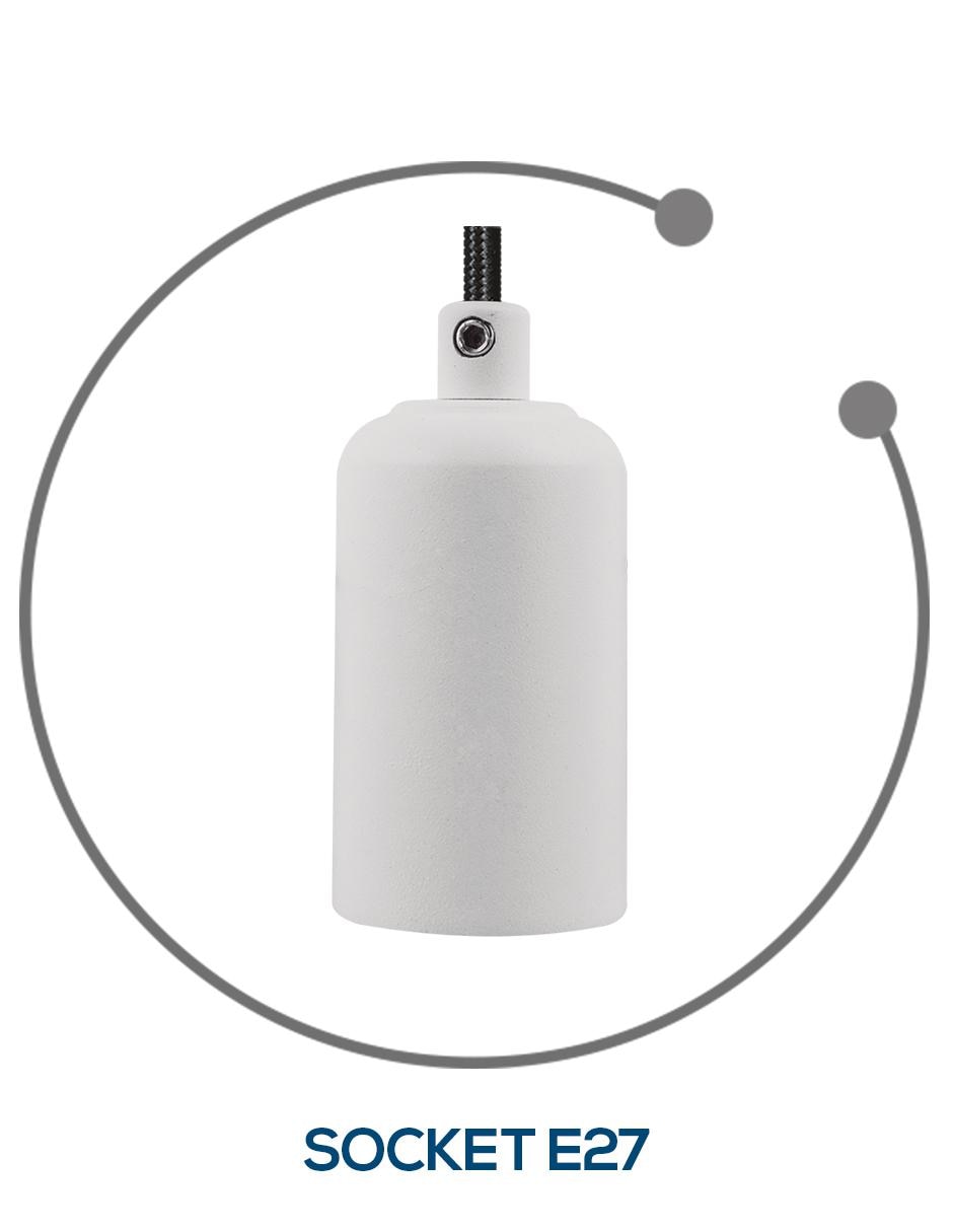 Luminario Basic Blanco mate E27