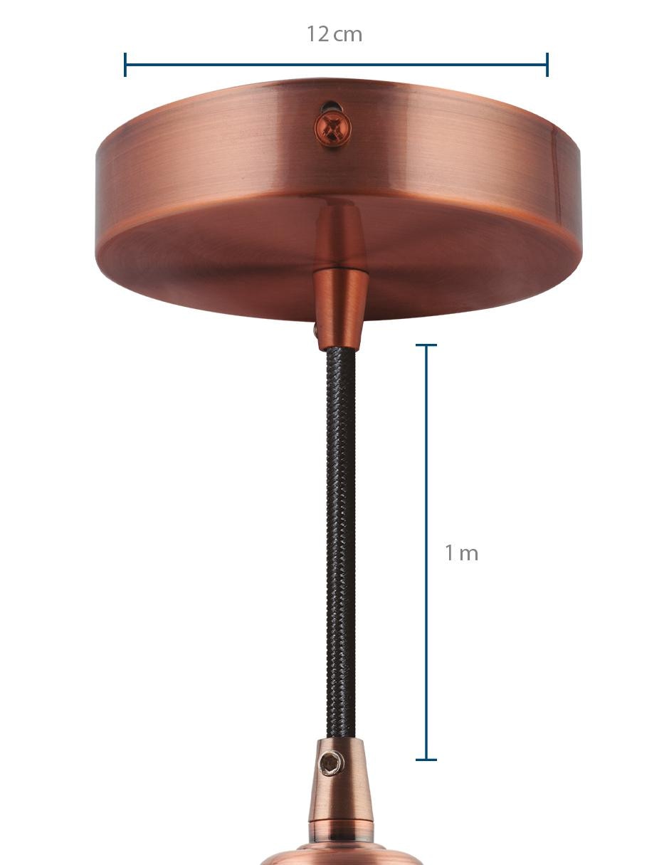 Luminario Lisboa Red Bronze Brillante E27