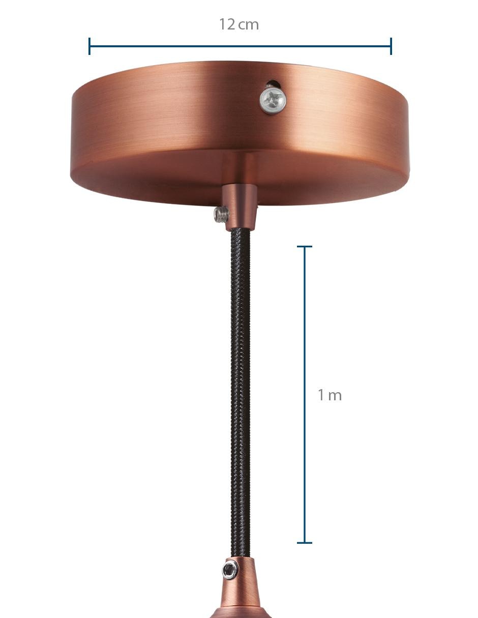 Luminario Milán Red Bronze Mate E27 2