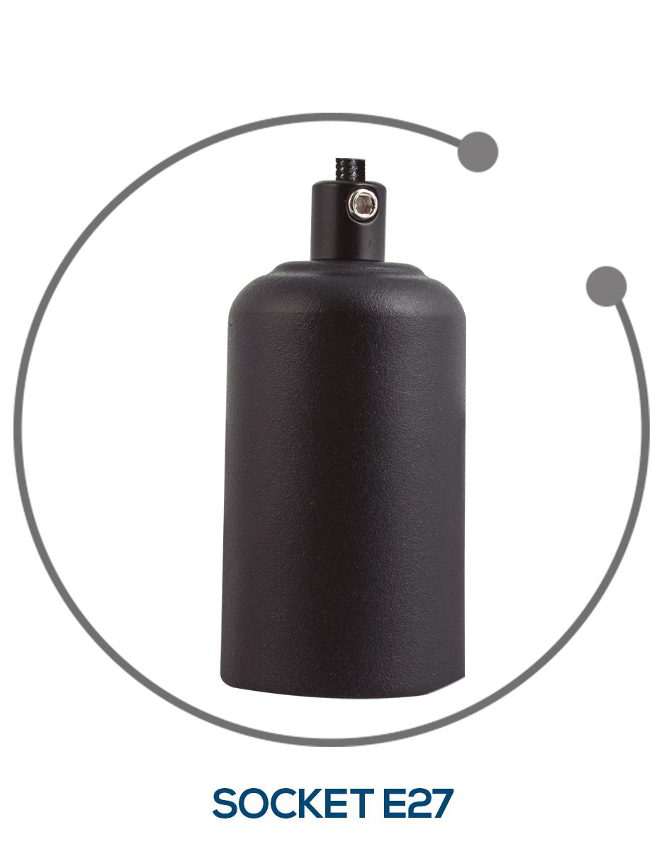 Luminario Basic Negro mate E27