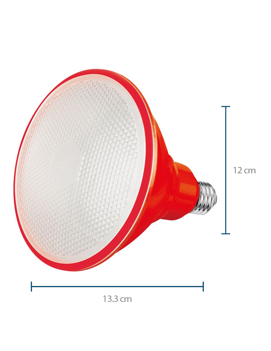Foco LED PAR 38 12 W rojo IP65
