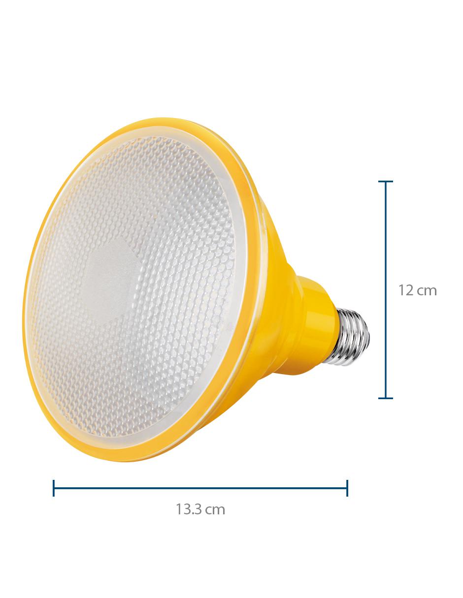 Foco LED PAR 38 12 W amarillo IP65