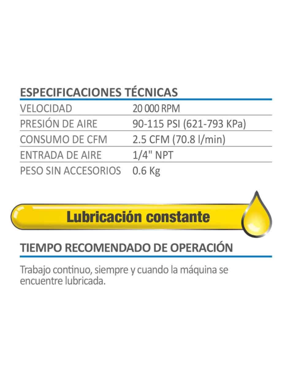 Mini esmeriladora angular neumática 1/4 pulgada semiprofesional 5
