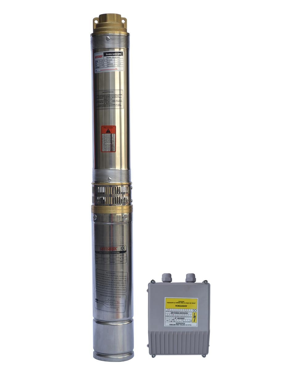 Motobomba sumergible Antarix de 1 HP 110V MSAM1D32