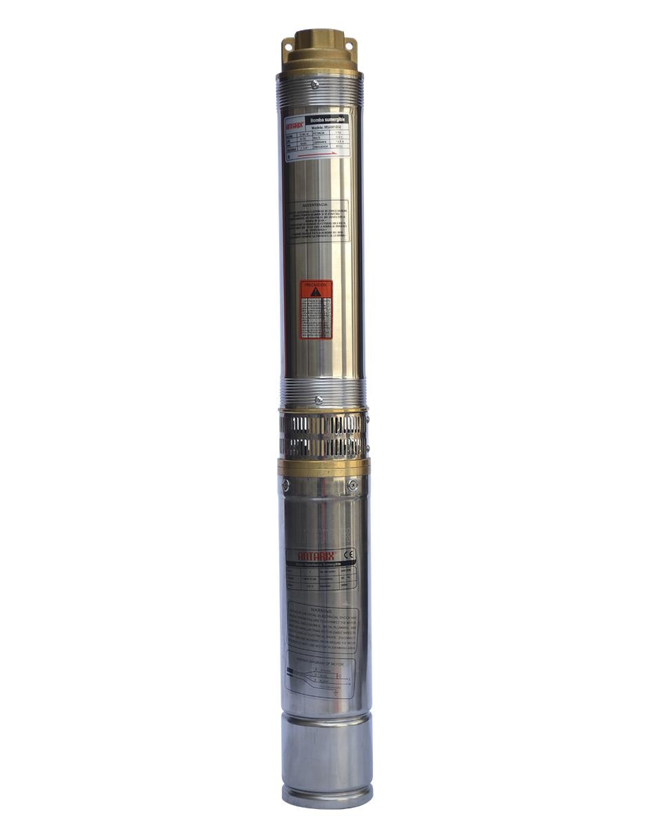 Motobomba sumergible Antarix de 1 HP 110V MSAM1D32