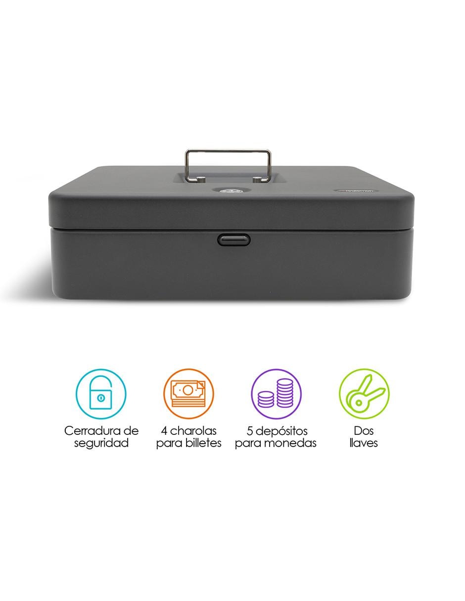 Caja para Dinero Metálica de Seguridad con 2 Llaves y Cerradura 7