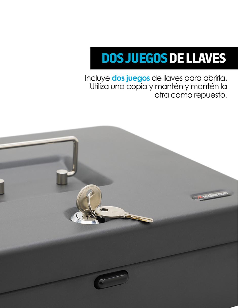 Caja para Dinero Metálica de Seguridad con 2 Llaves y Cerradura 2