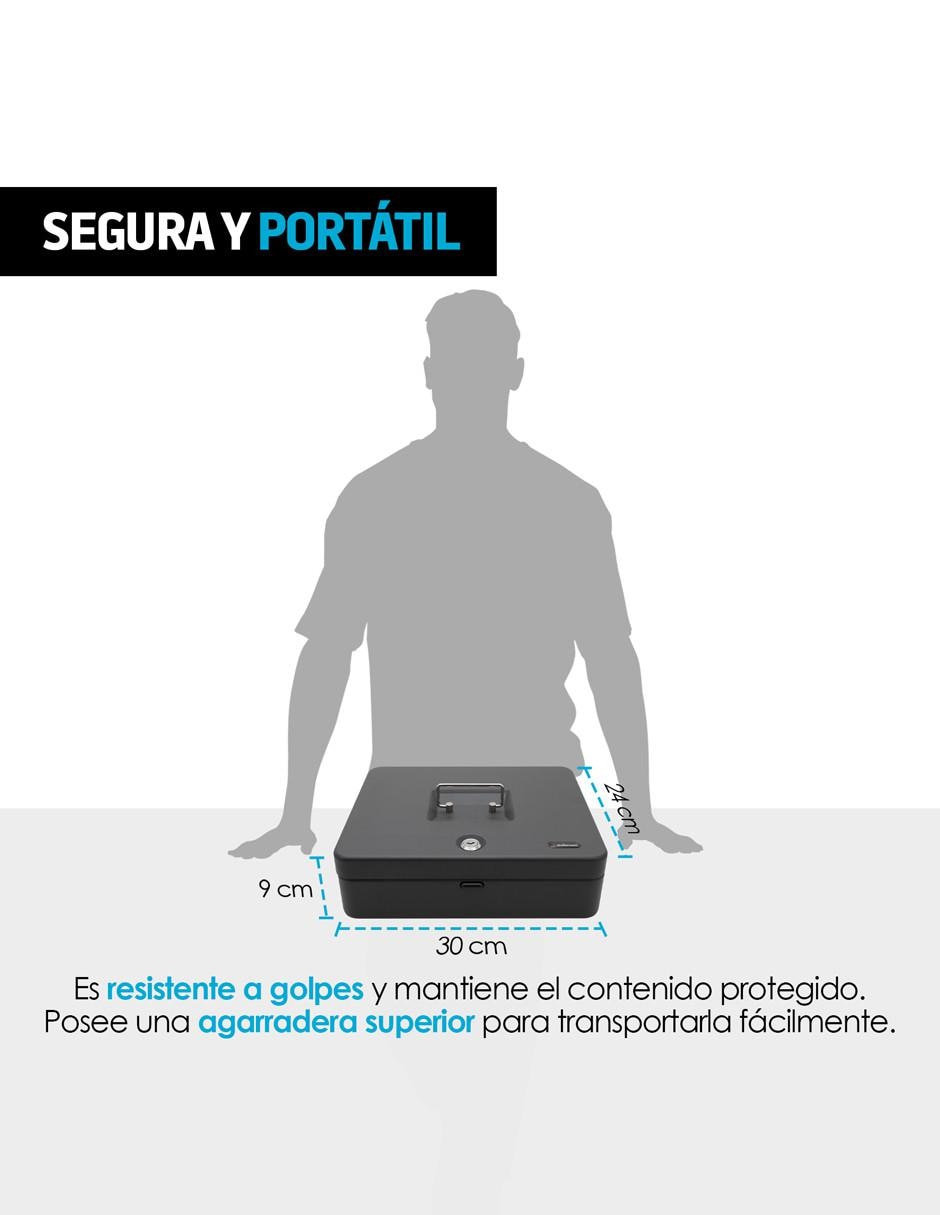 Caja para Dinero Metálica de Seguridad con 2 Llaves y Cerradura