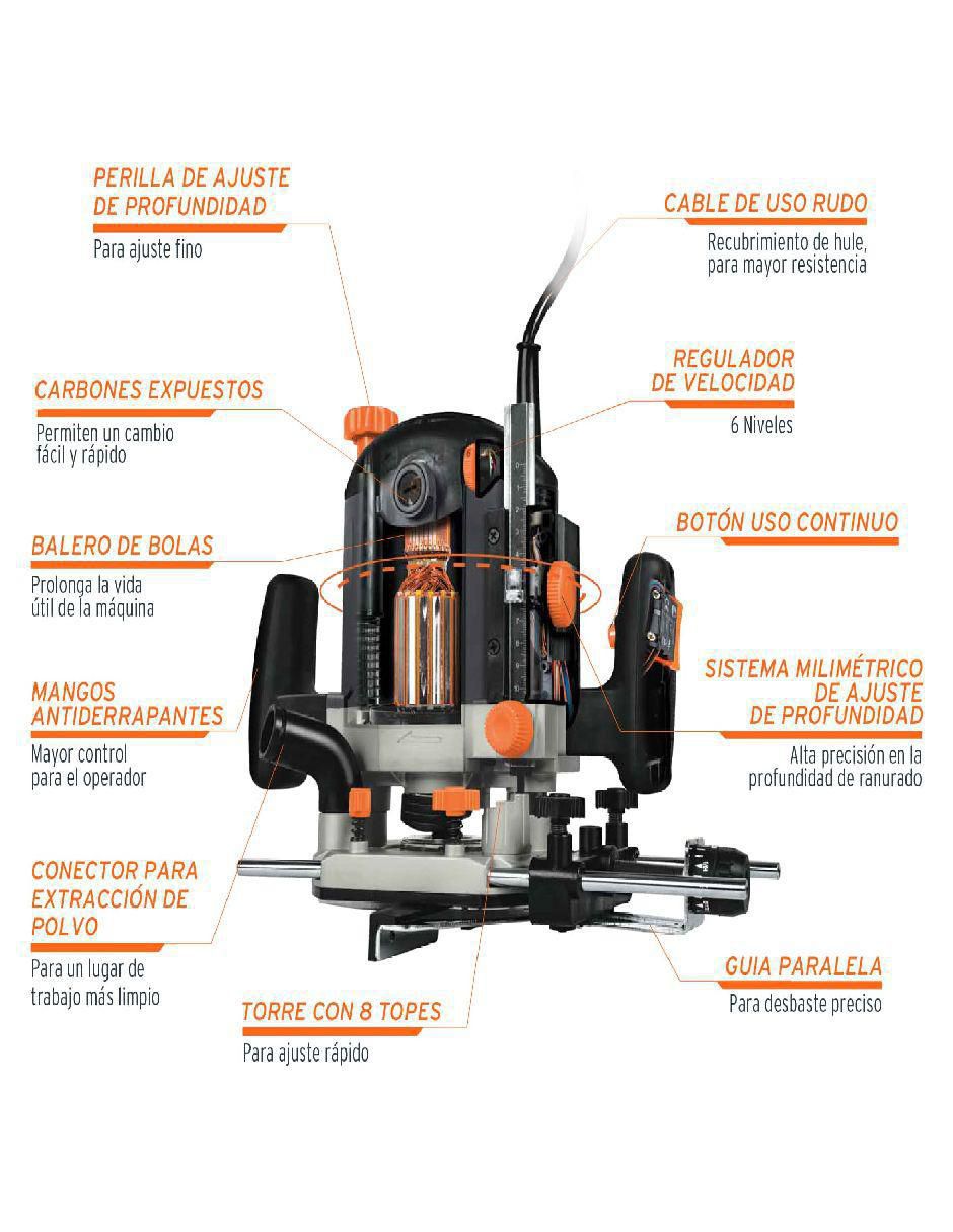 Router Truper 1/8 HP