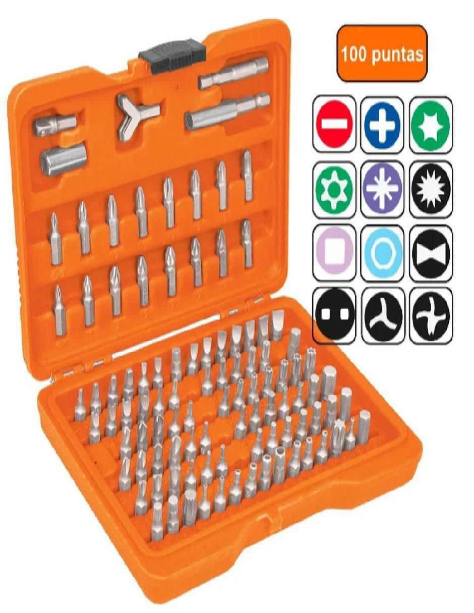 Juego de puntas Truper 100-p