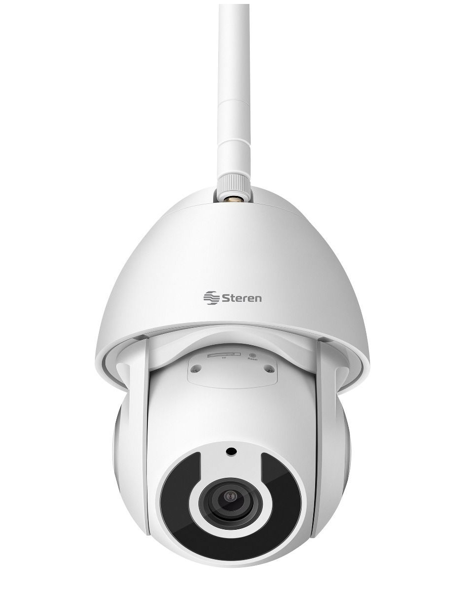 Cámara individual de seguridad Steren alámbrica e inalámbrica para interior y exterior