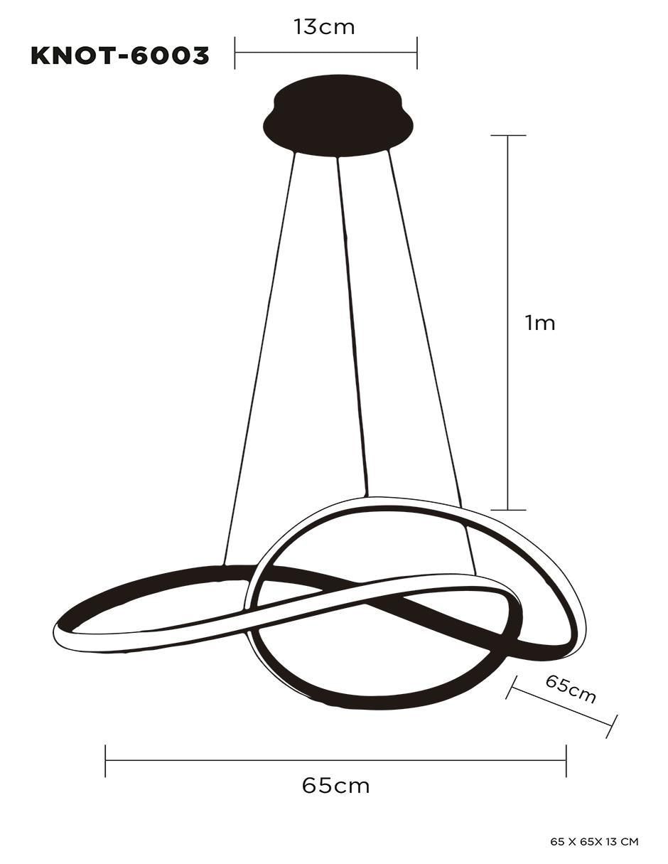 Lámpara led Knot 9