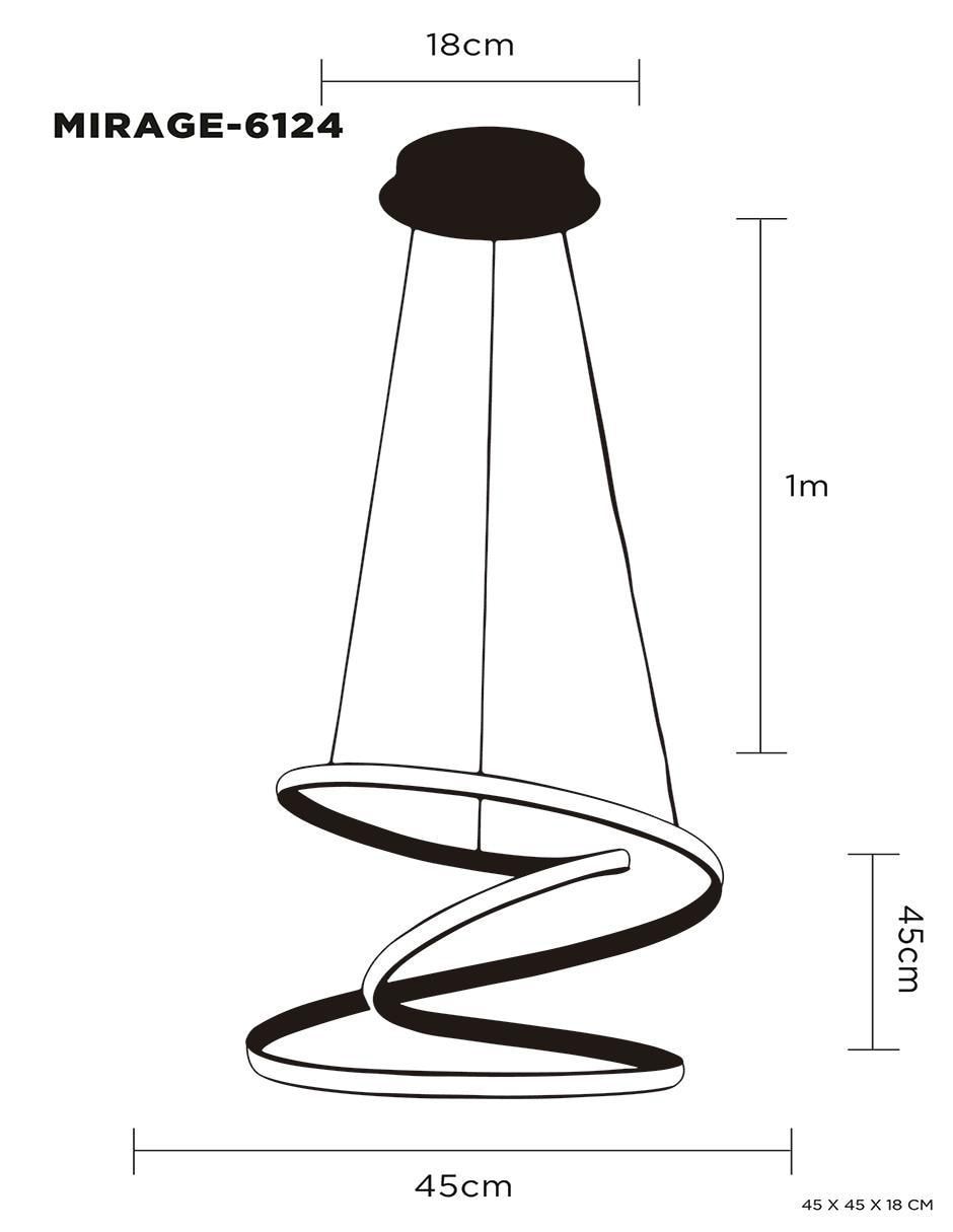 Lámpara led Mirage 9