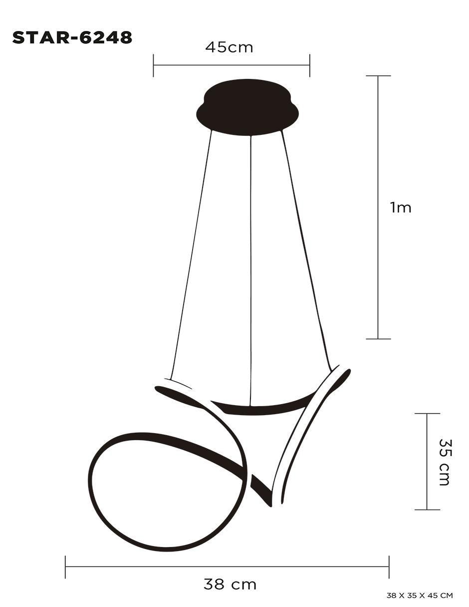 Lámpara led Star 9