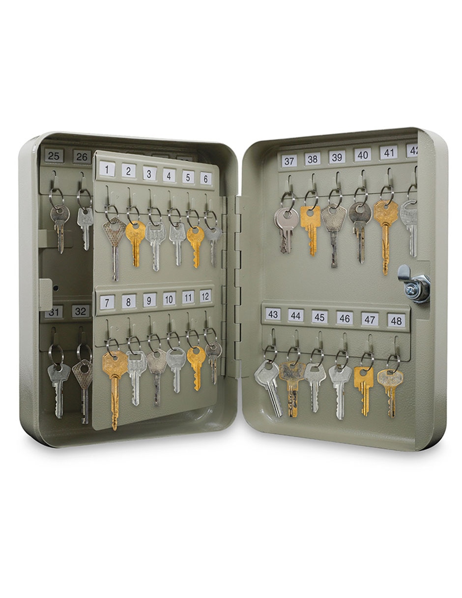 Caja de Seguridad para Llaves 48 Ganchos, de Pared con Cerradura Caja de Seguridad para Llaves 48 Ganchos, de Pared con Cerradura