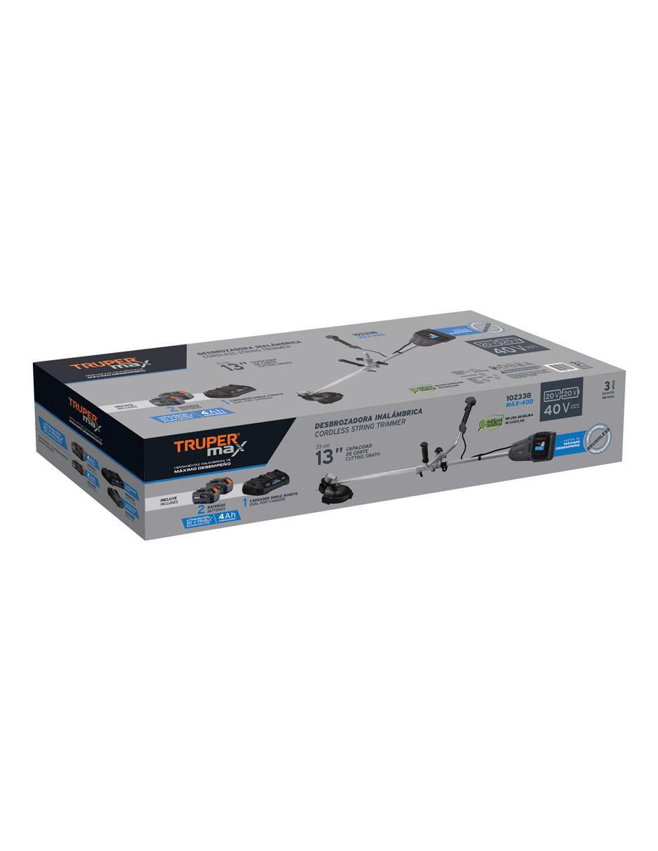 Desbrozadora inalámbrica Truper de hilo MAX-40D