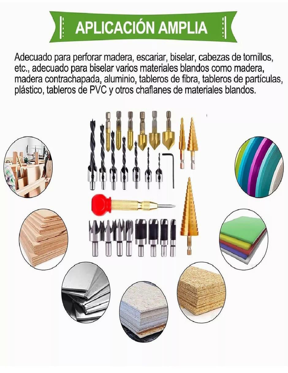 Juego de brocas para metal con 20 piezas