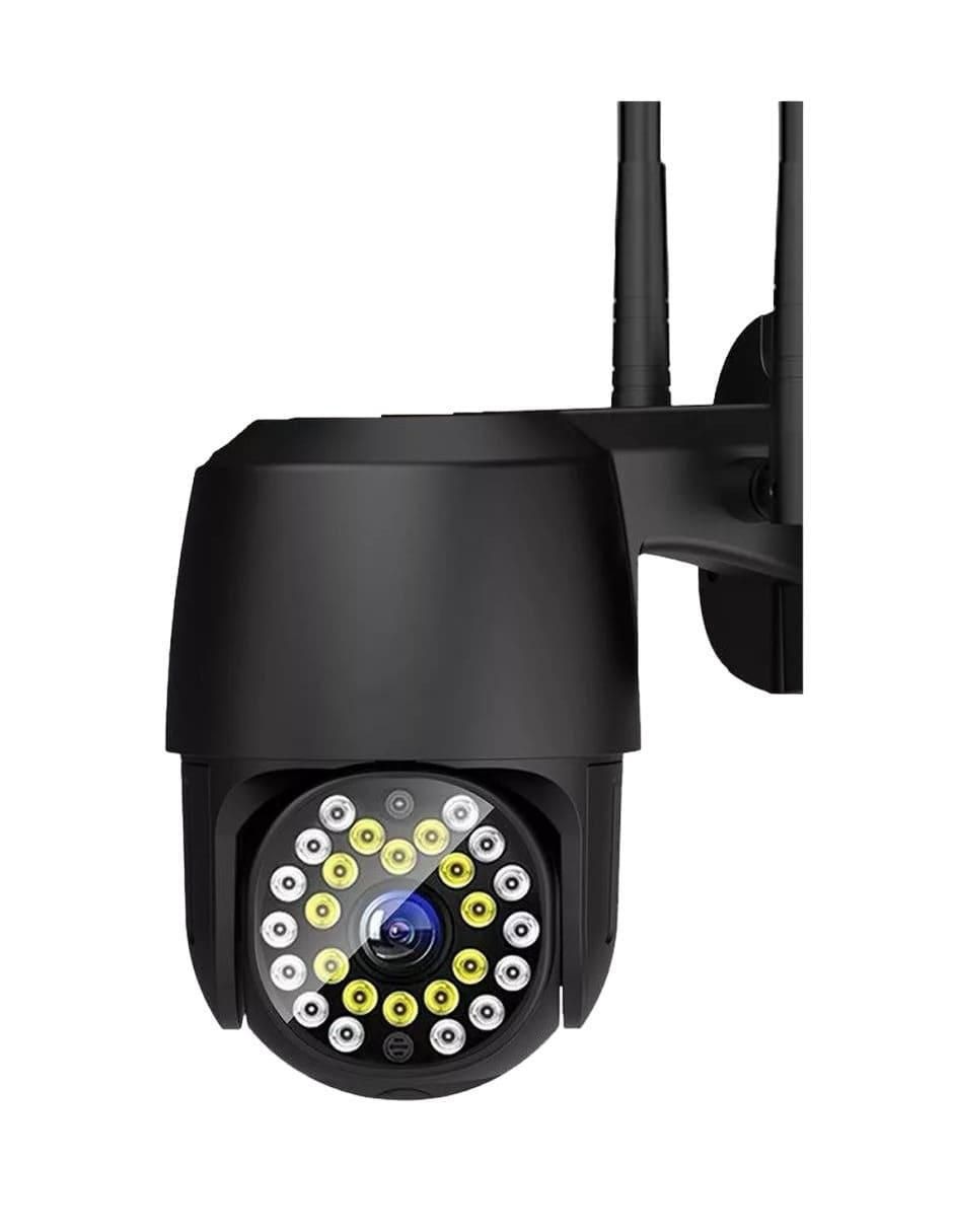 Cámara individual de seguridad alámbrica Full HD 180° con capacidad para grabar para interior y exterior 1