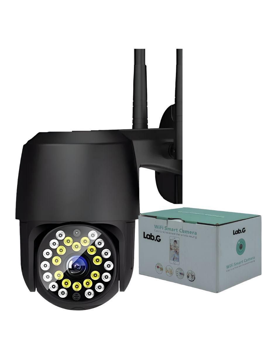 Cámara individual de seguridad alámbrica Full HD 180° con capacidad para grabar para interior y exterior