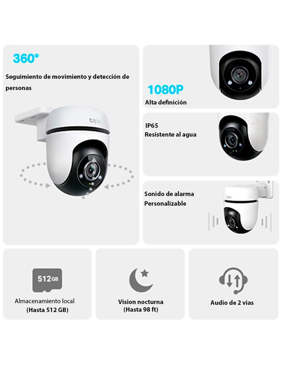 Cámara Wi-Fi de seguridad Tp-Link inalámbrica Full HD 360° con capacidad para grabar para exterior