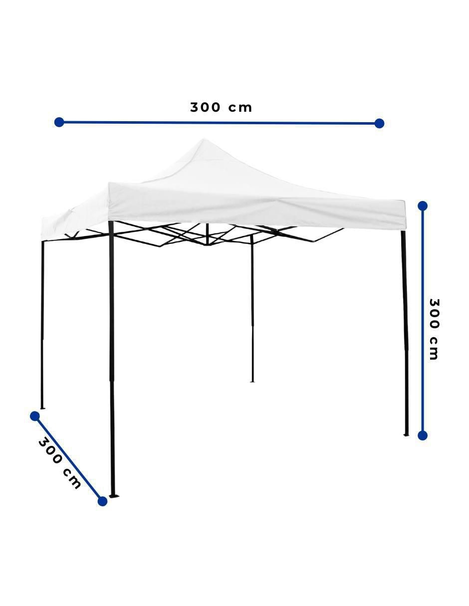 Carpa ancho 300 cm x largo 300 cm 10