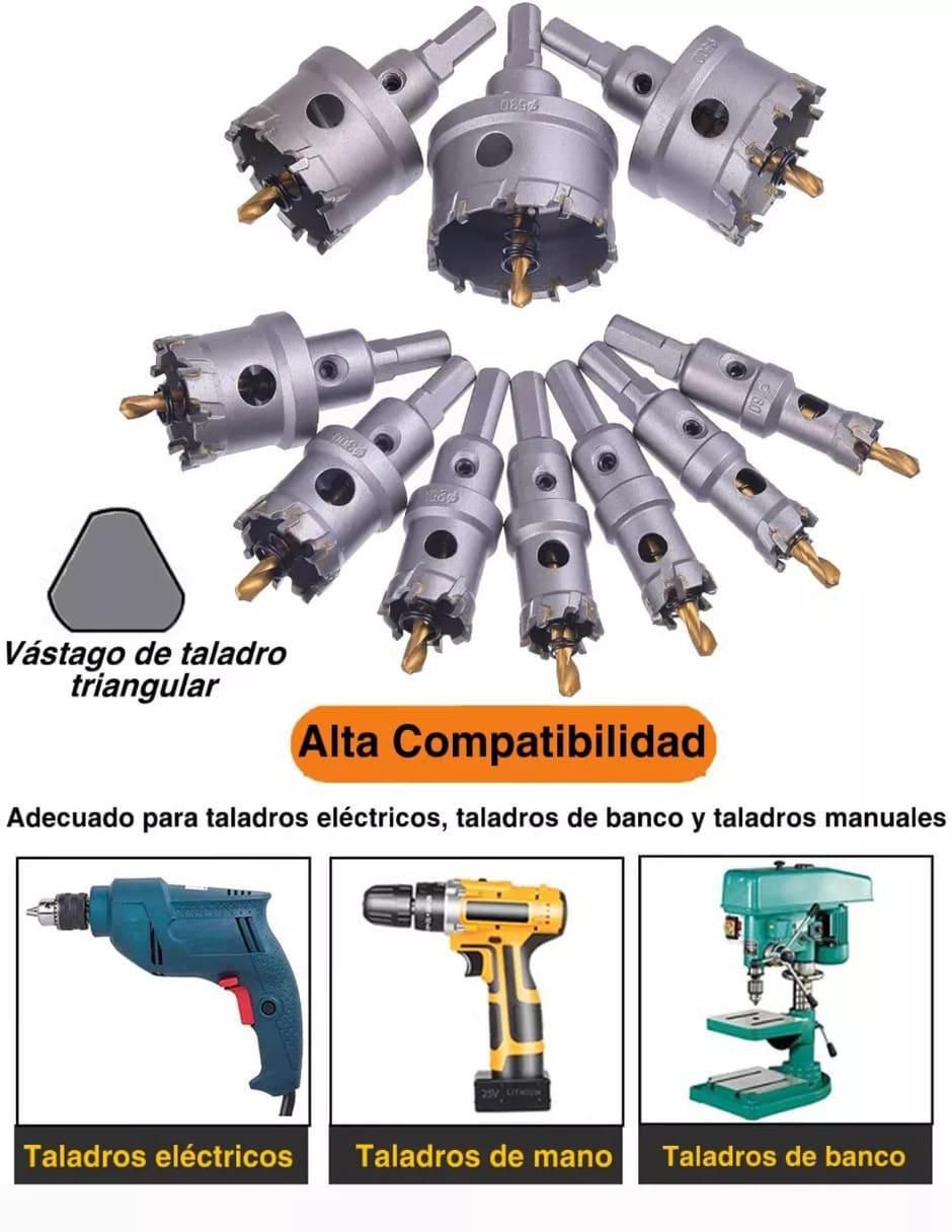 Juego de brocas para metal con 10 piezas