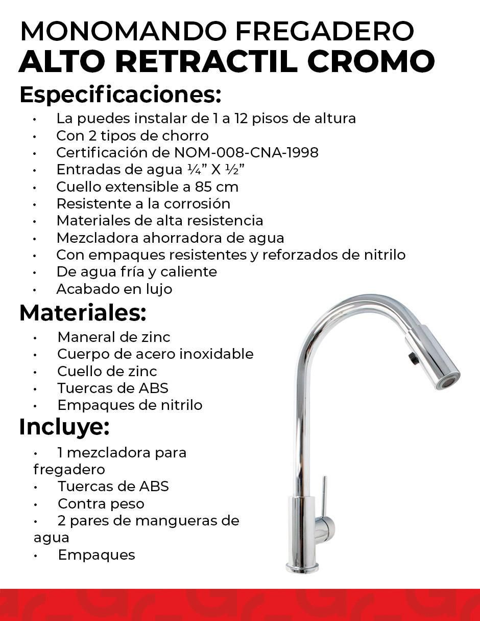 Monomando para cocina