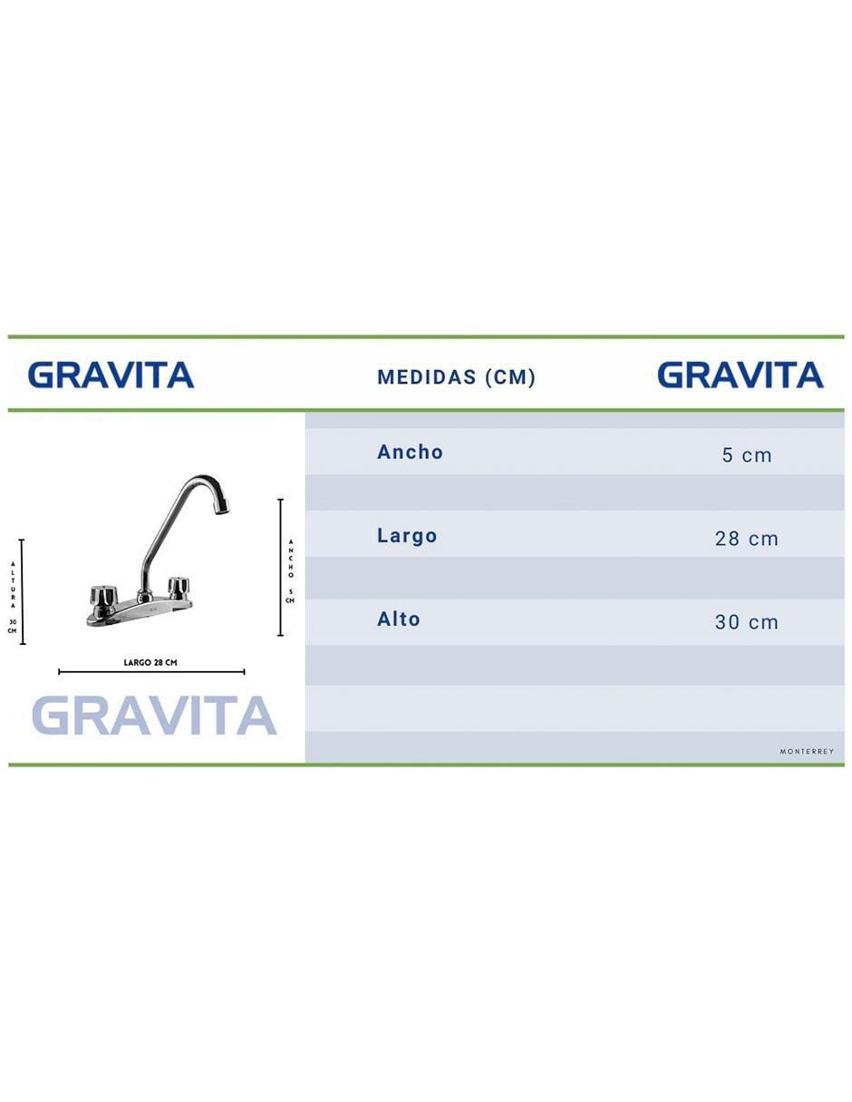 Llave mezcladora para cocina Gravita