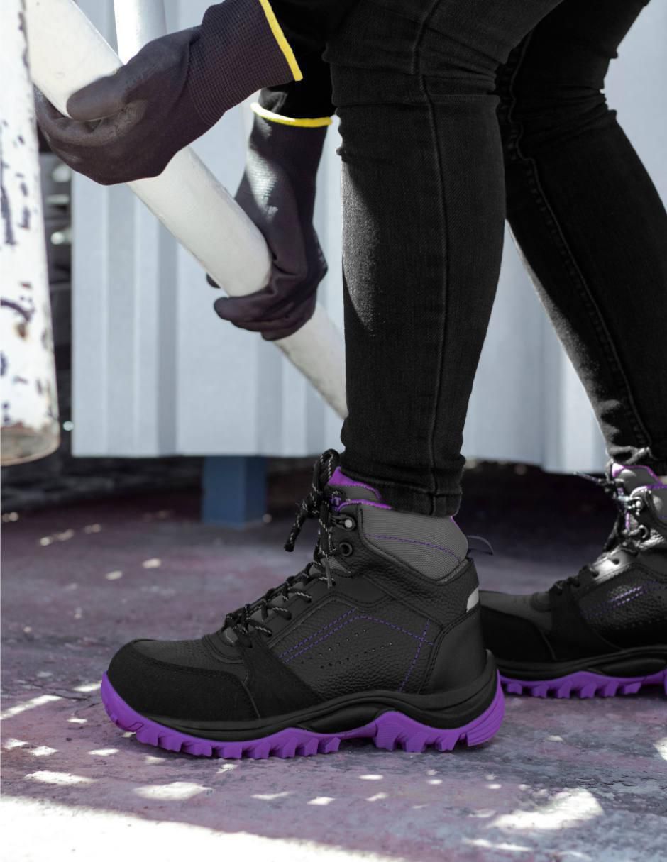 Bota industrial de piel