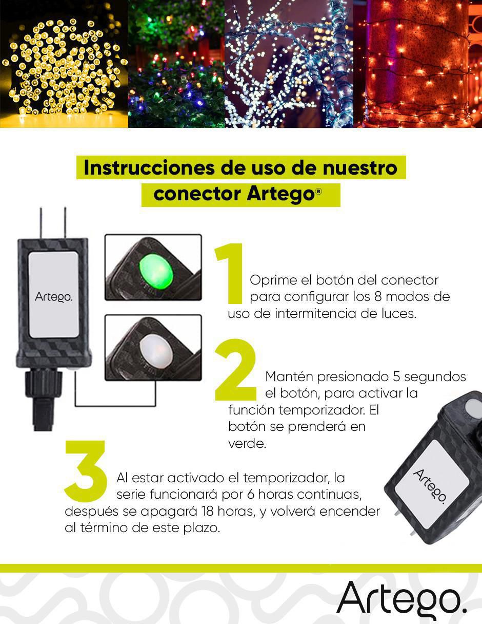 Serie led con 200 focos 8