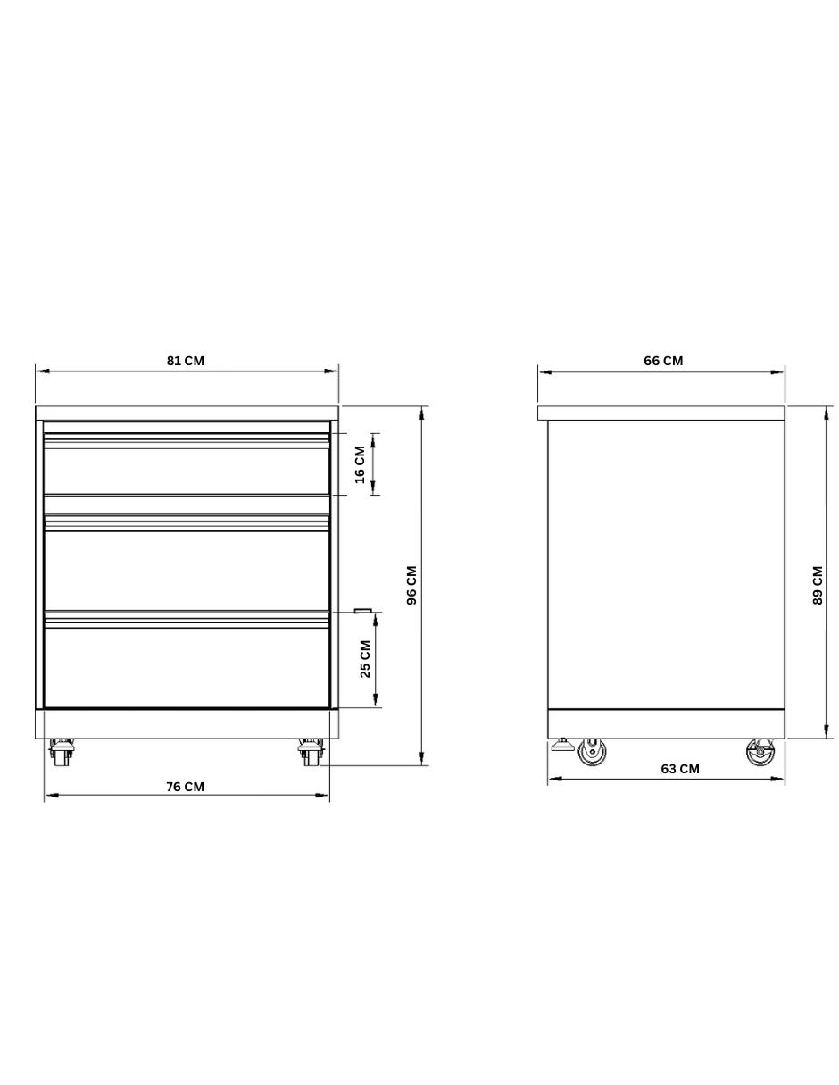 Gabinete Thor Kitchen de acero inoxidable