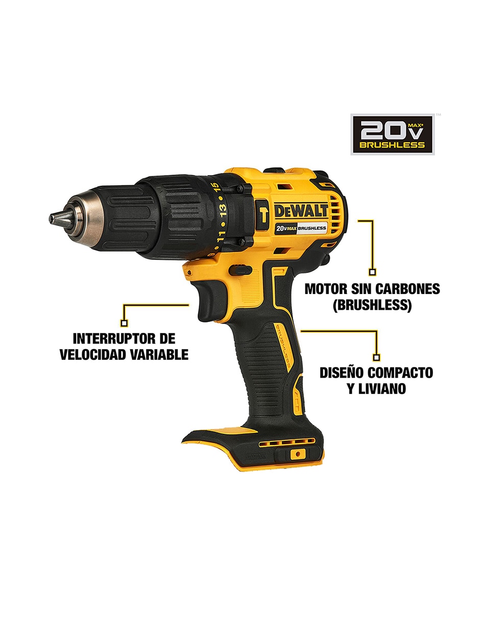 Set taladro atornillador inalámbrico Dewalt DCD7781S2A-B3 de 100 - 240 V