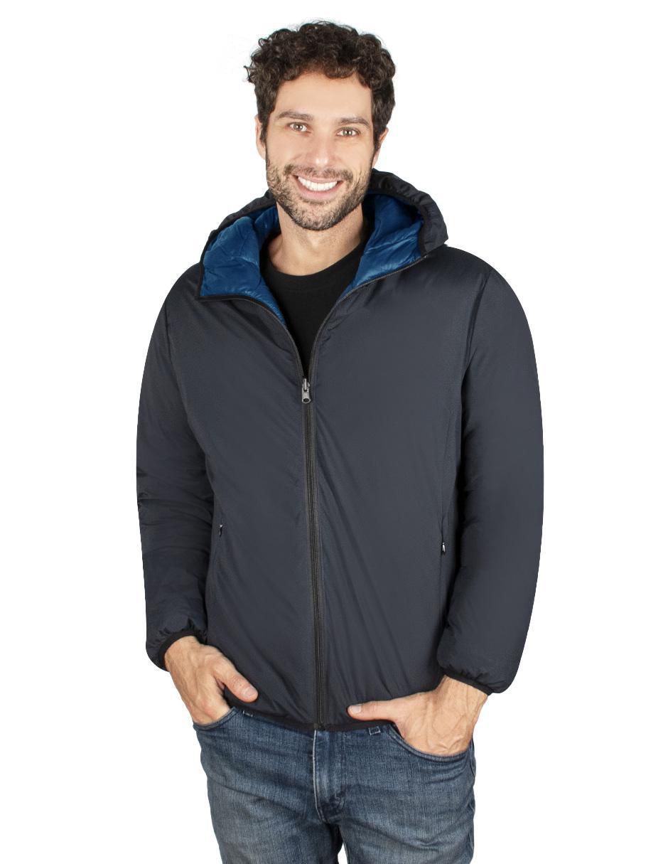 Chamarra casual impermeable reversible para hombre 8