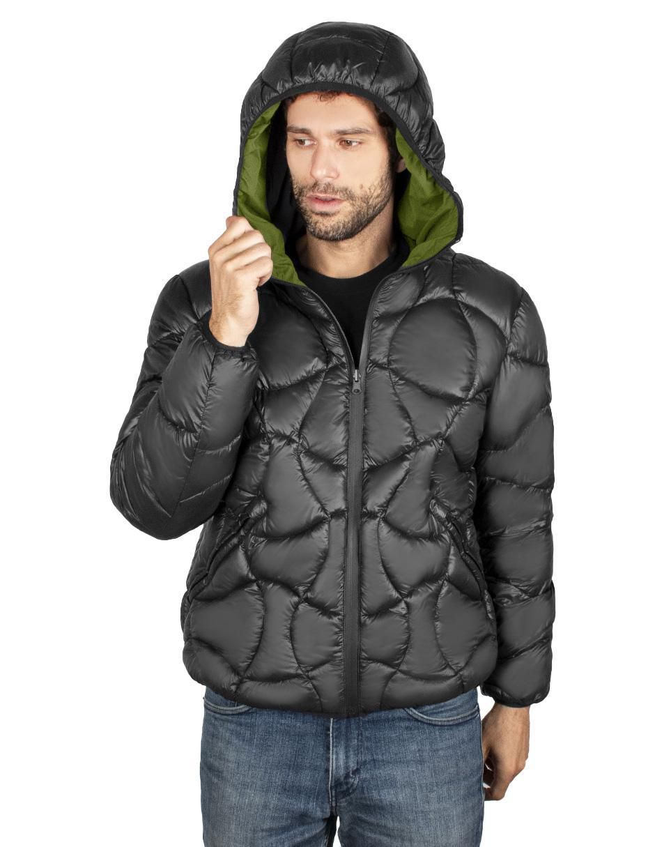 Chamarra casual impermeable reversible para hombre 5