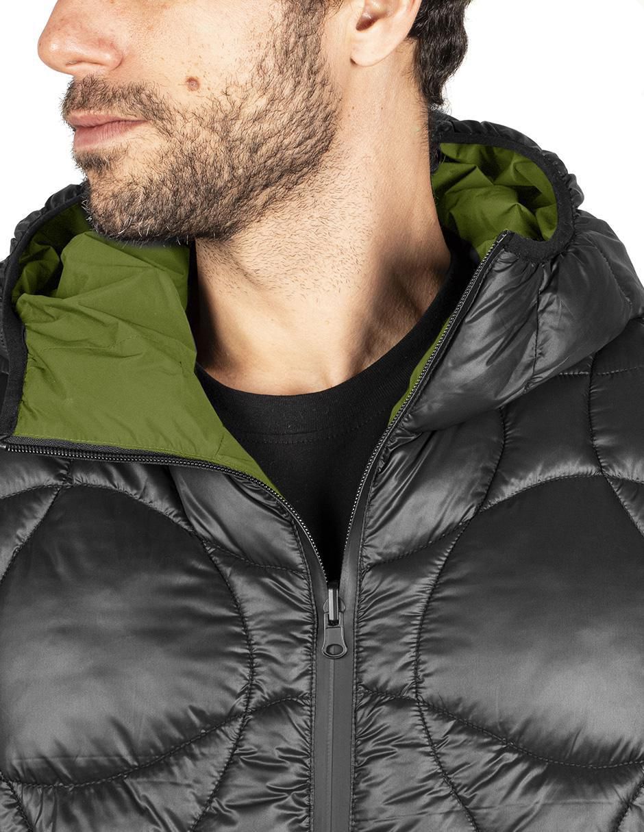 Chamarra casual impermeable reversible para hombre 7