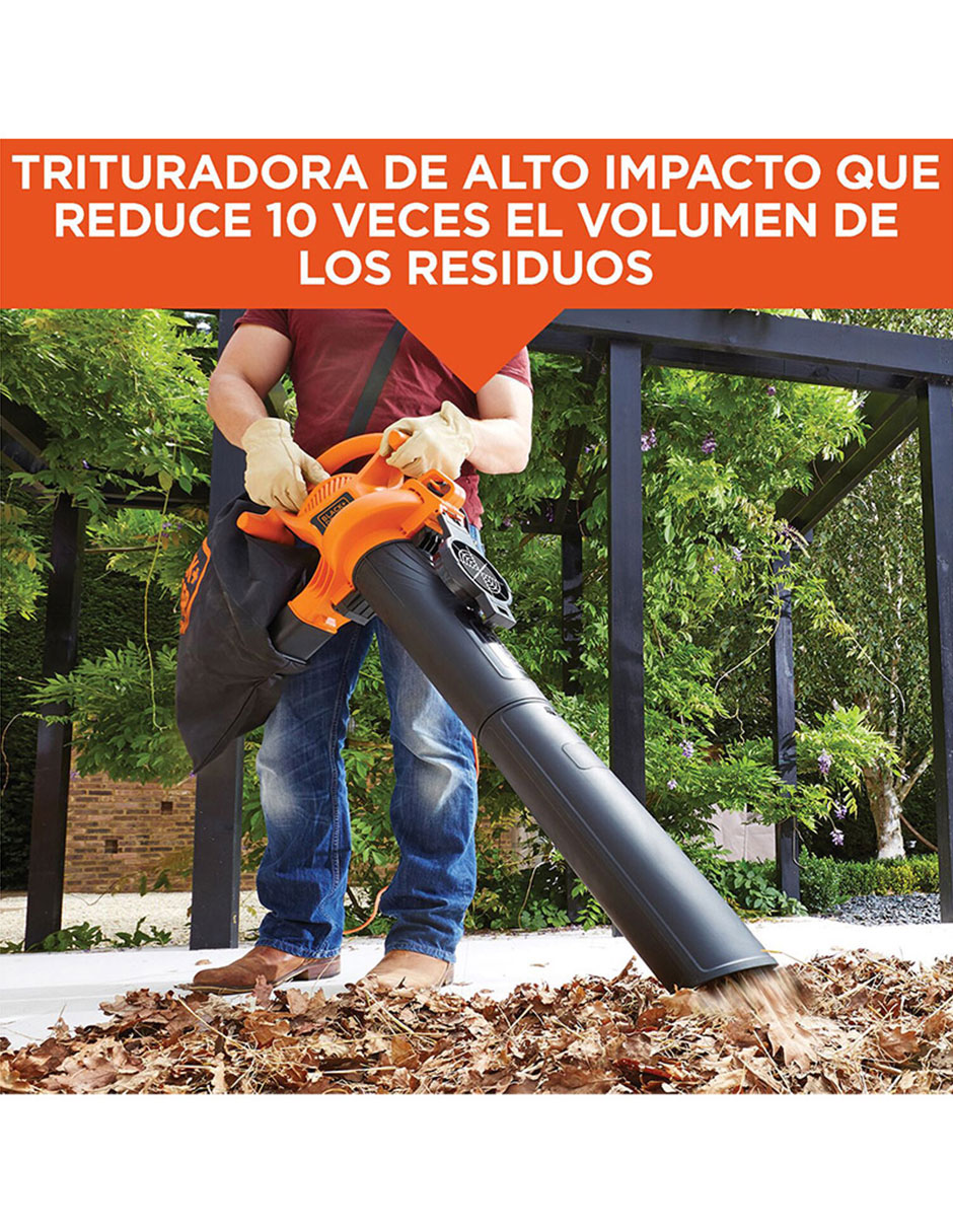 Sopladora eléctrica Black + Decker BV25-B3 71 MPH 290 CFM