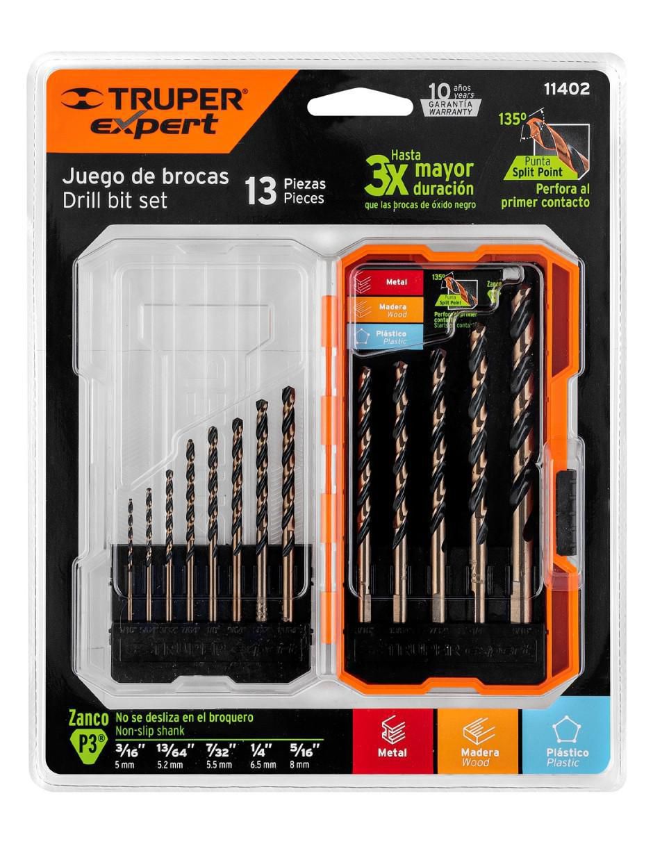 Juego de brocas para metal con 13 piezas