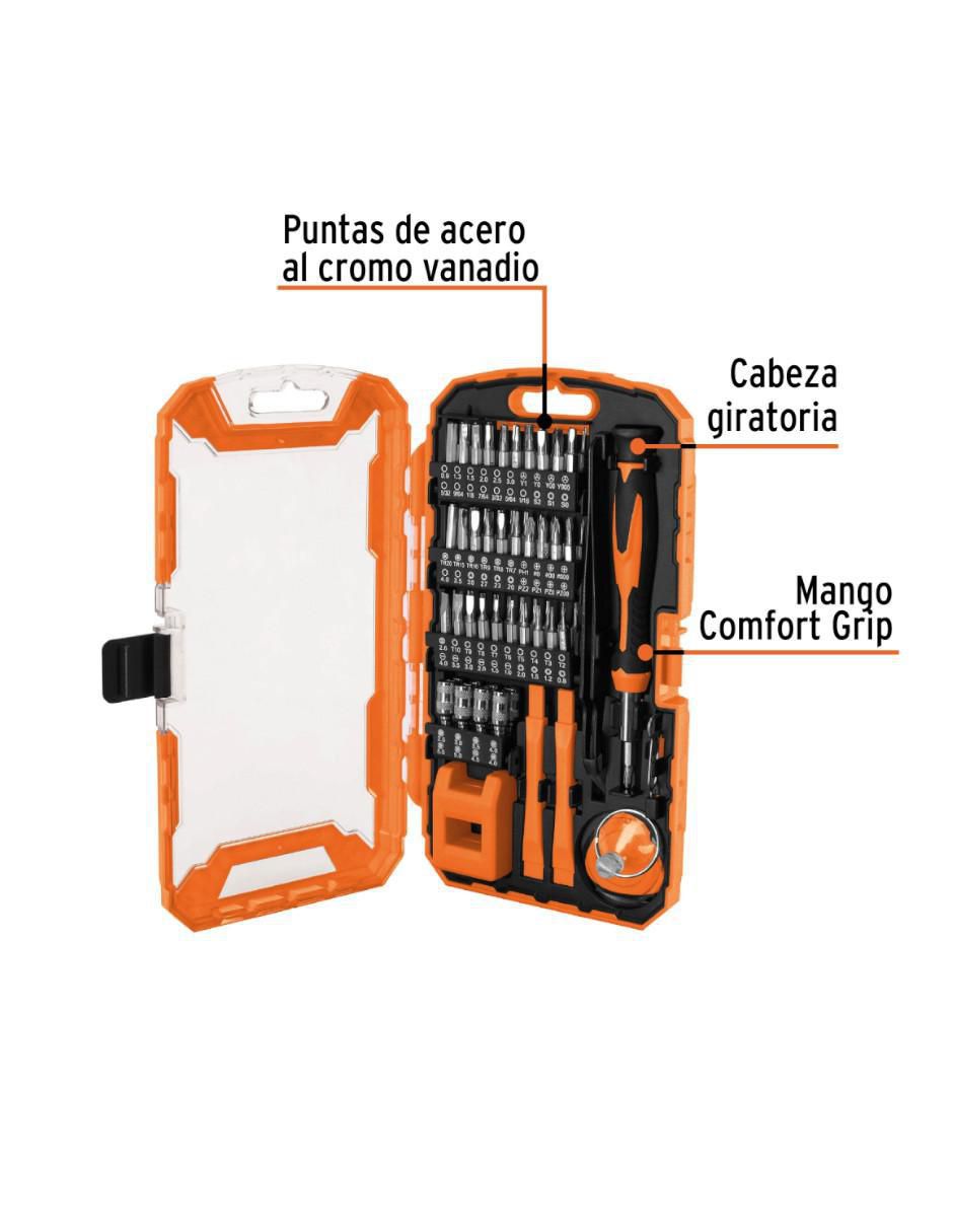 Set desarmador multipuntas 76 piezas