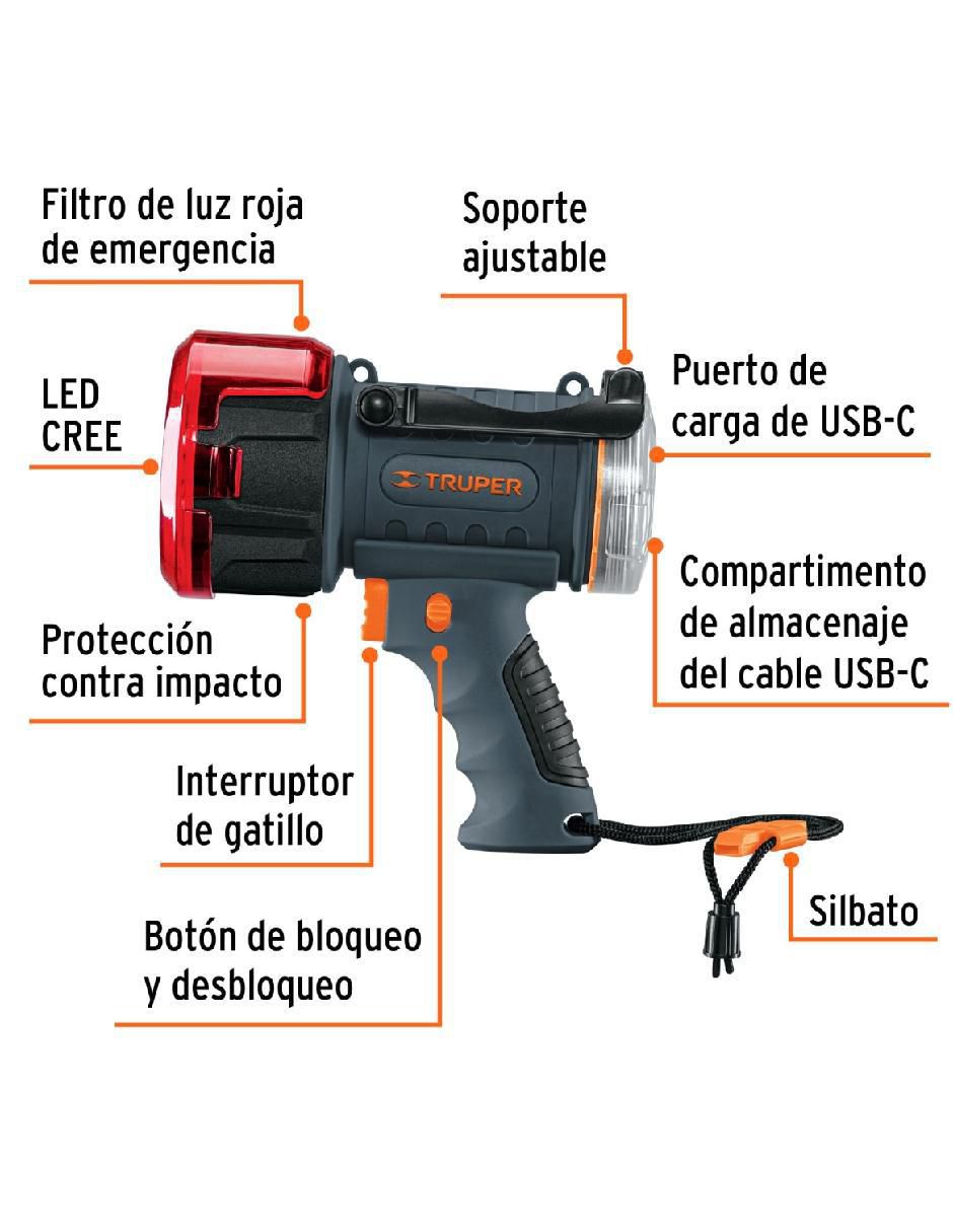 Lámpara Truper led
