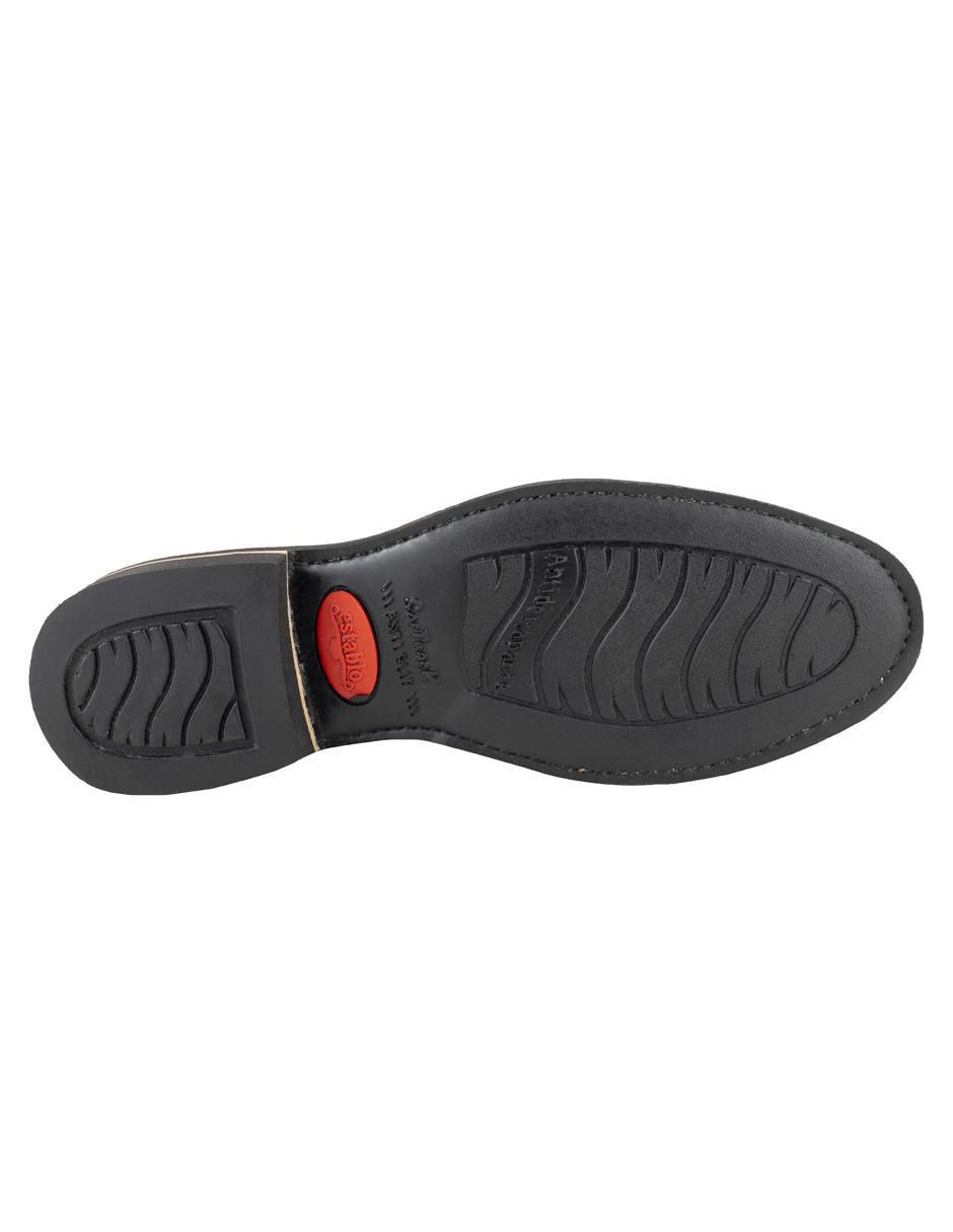 Bota larga de cuero