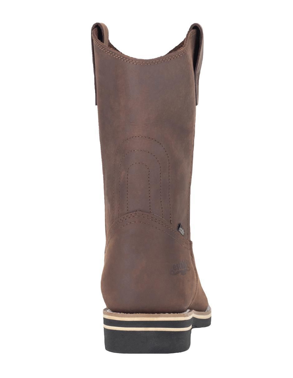 Bota larga de cuero