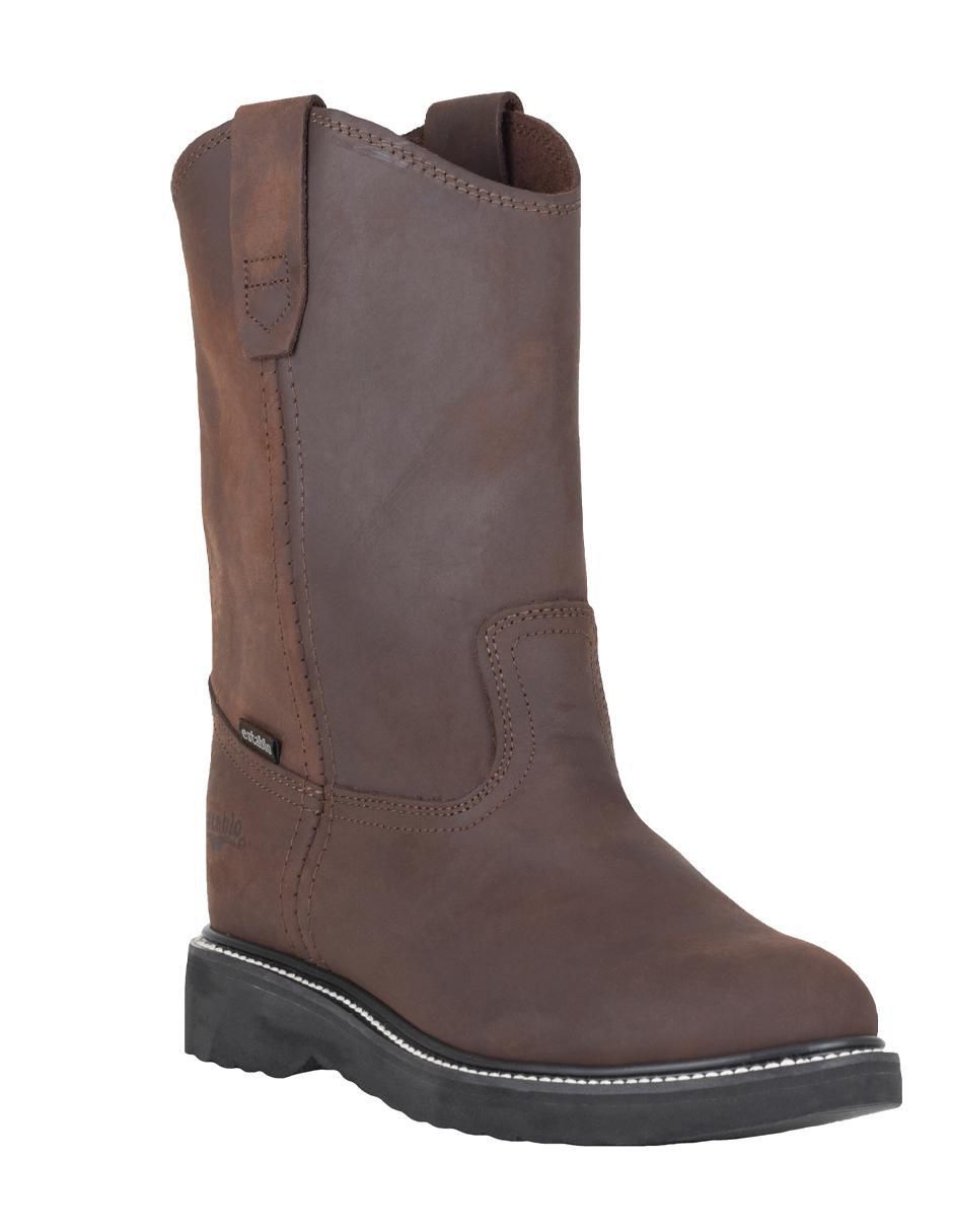 Bota larga de cuero