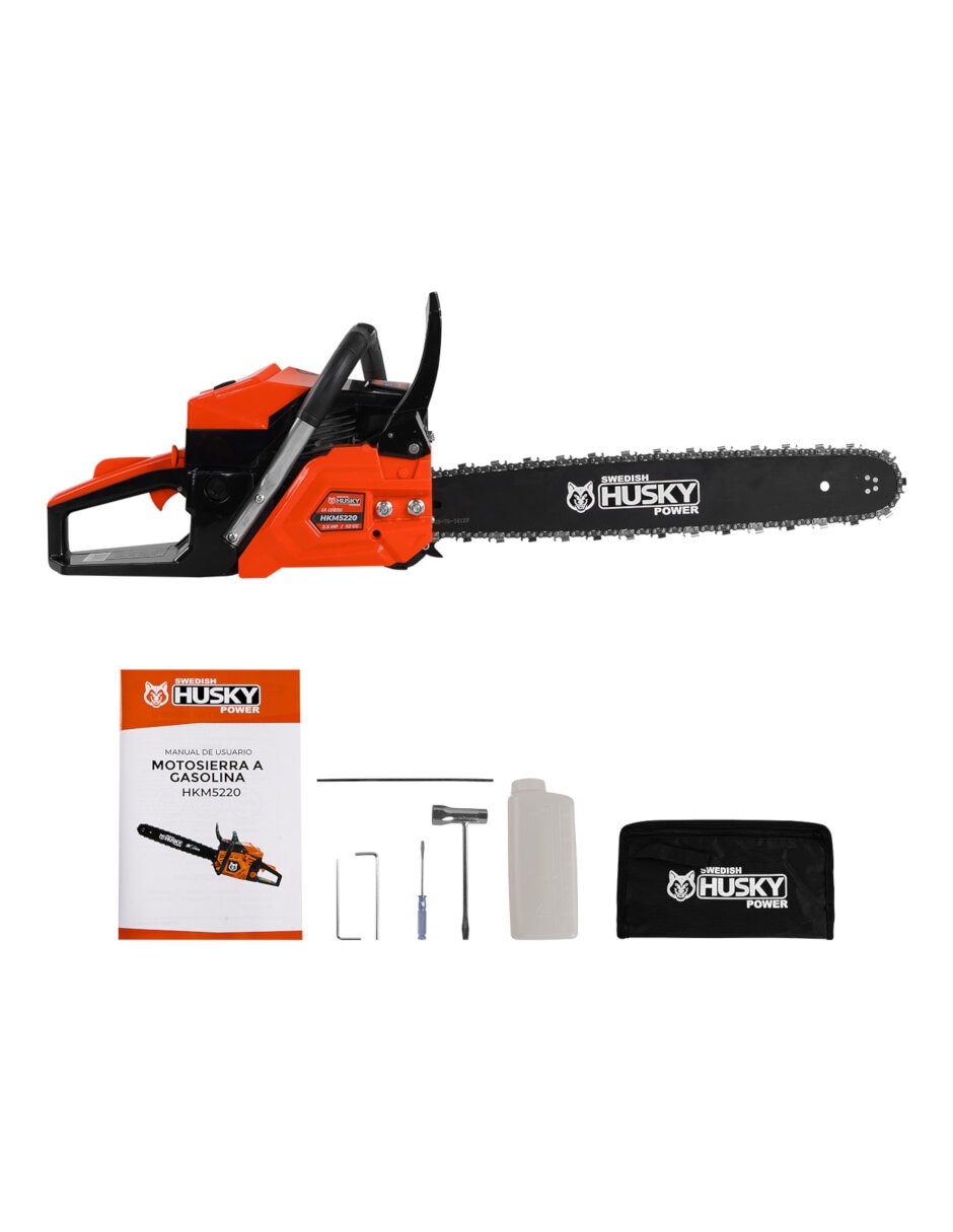 Motosierra a gasolina Swedish Husky Power HKM5220
