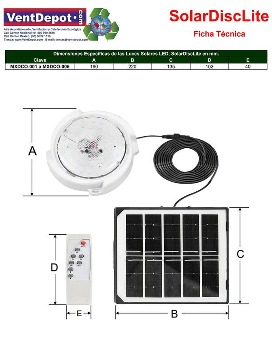 Lámpara led Iluminación Exterior Led: Solar 6