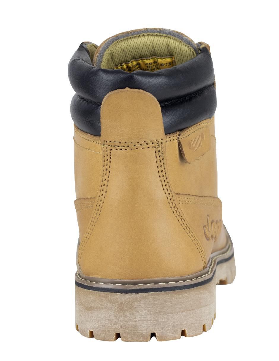 Bota industrial de cuero y piel