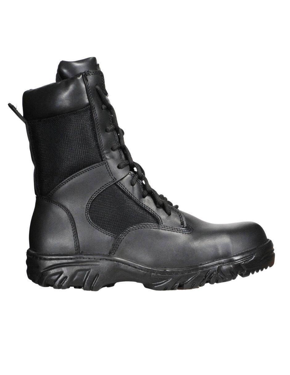 Bota industrial de cuero y tela 2