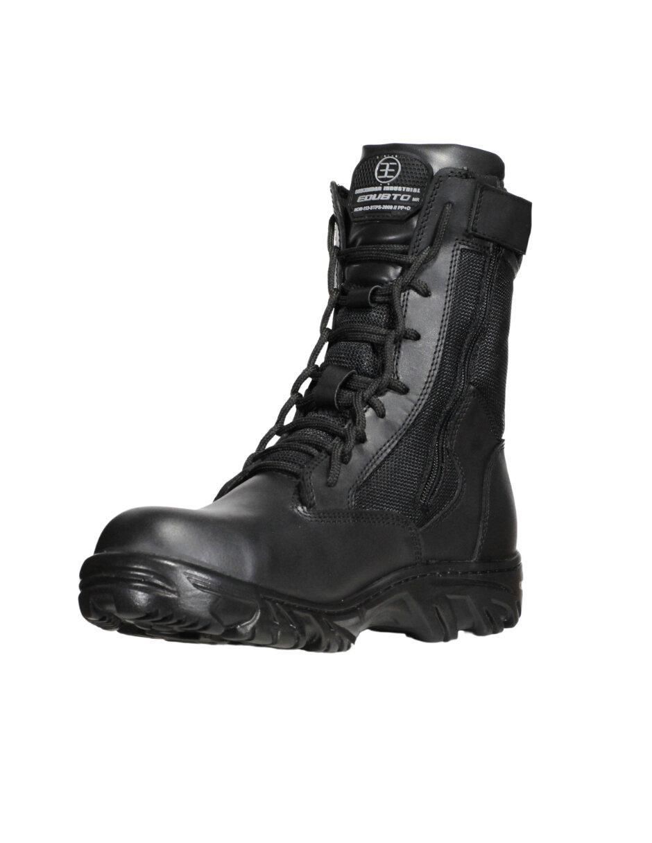 Bota industrial de cuero y tela